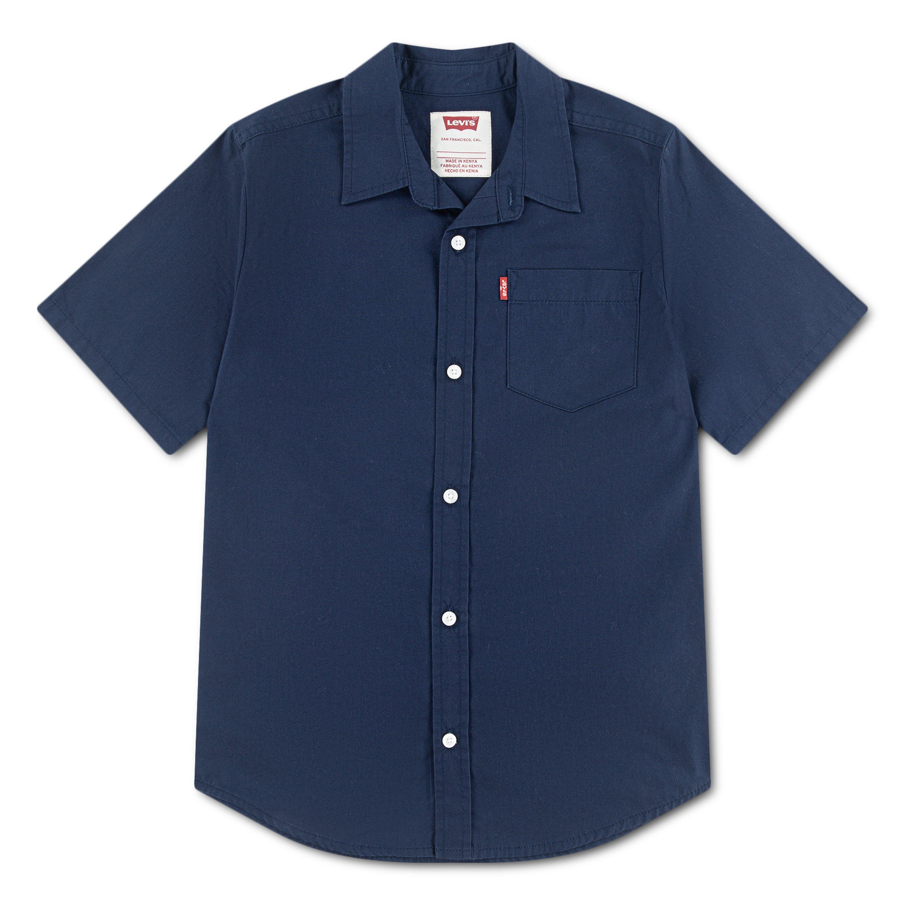 Levi's Toddler Boys' Short Sleeve Pocket Woven Shirt - Blue - BLUE